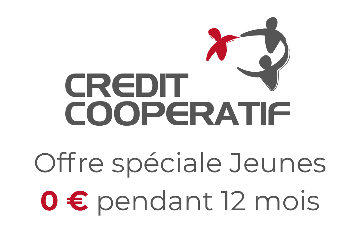 Offre spéciale Jeunes 18 - 25 ans : le Crédit Coopératif propose un compte à 0 € pendant 1 an